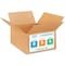Idl Packaging 8 in x 8 in x 4 in Shipping Box, Kraft, Corrugate, Single Wall, 200#, 10 PK B-884-10 - alternate 1